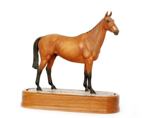 A limited edition Royal Worcester model of Arkle, owned by the Duchess of Westminster, modelled by Doris Lindner, number 98 o