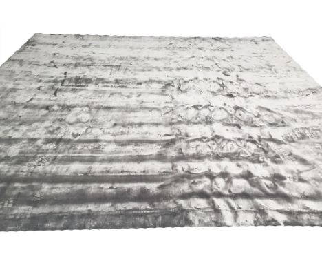 PENELOPE JAMES ELEGANCE CARPET, 400cm x 415cm, in a silver finish.