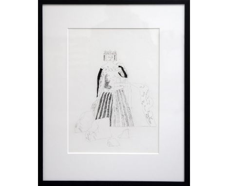 DAVID HOCKNEY, 'The Princess After Many Years in the Glass Mountain', aquatint, 1969, edition of 400, 44cm x 32.5cm, framed a
