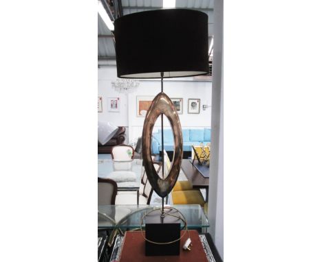 PORTA ROMANA TABLE LAMP, with oval shade, overall 116cm H.