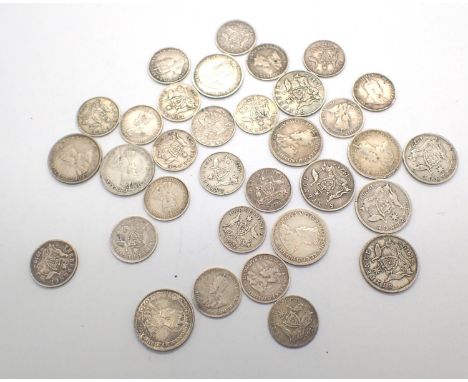 Collection of Silver Australian silver Colonial coins. P&amp;P Group 1 (£14+VAT for the first lot and £1+VAT for subsequent l