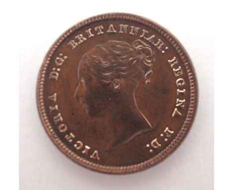 1844 copper half farthing of Queen Victoria. P&amp;P Group 1 (£14+VAT for the first lot and £1+VAT for subsequent lots) 