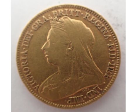 1897 half sovereign of Queen Victoria. P&amp;P Group 1 (£14+VAT for the first lot and £1+VAT for subsequent lots) 
