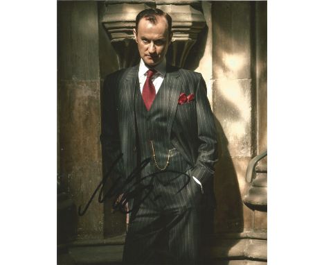 Mark Gatiss signed 10 x 8 colour Photoshoot Portrait Photo, from in person collection autographed at Theatre London 2017. Goo