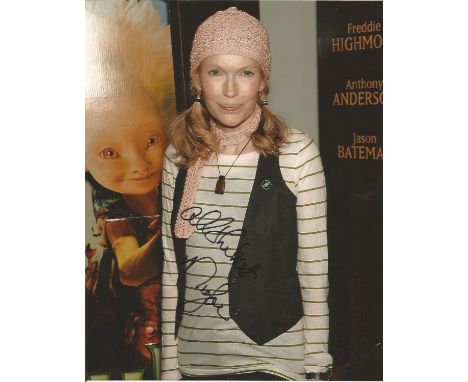 Mia Farrow signed 10 x 8 colour Portrait Photo, from in person collection autographed at ITV Studios London 2008. Good Condit