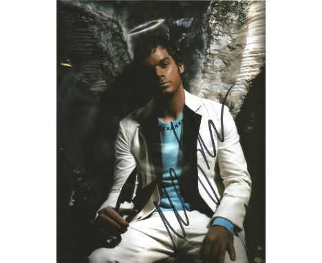 Michael C hall signed 10 x 8 colour Dexter Photoshoot Portrait Photo, from in person collection autographed at Theatre London