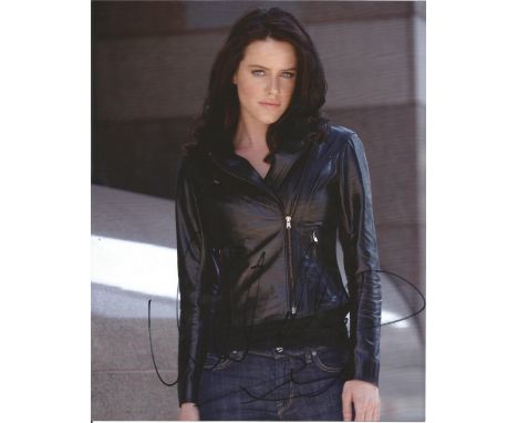 Michelle Ryan signed 10 x 8 colour Photoshoot Portrait Photo, from in person collection autographed at Theatre London 2010. G