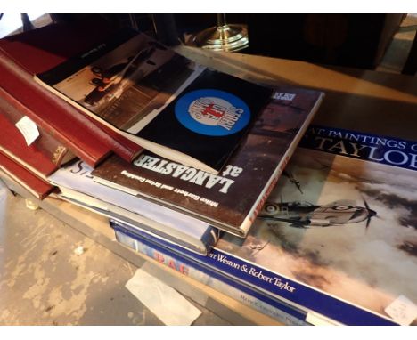 Shelf of war related hardback books 