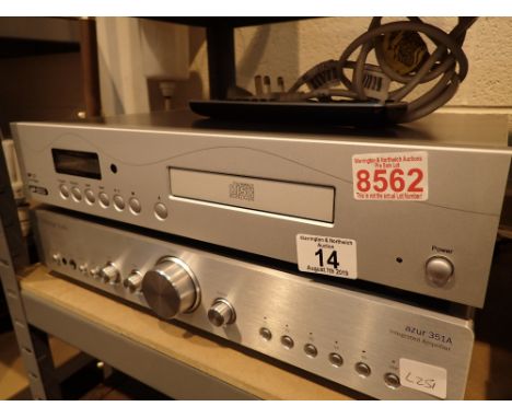 Cambridge Audio Azure 351A amplifier remote and Acoustic Solutions SP121 CD 