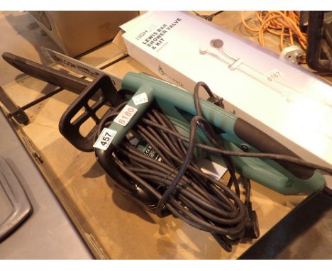 Gardening GCS-200 electric chainsaw CONDITION REPORT: All electrical items in this lot have been PAT tested and have PASSED. 
