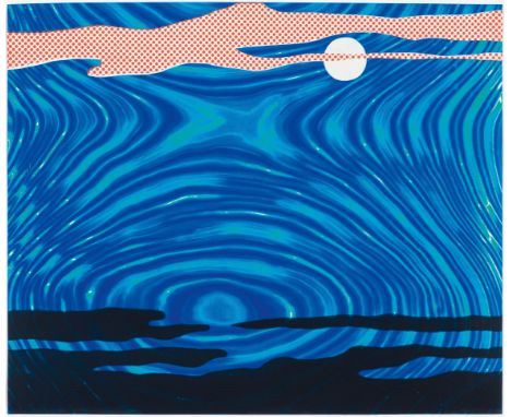 ROY LICHTENSTEIN(1923 New York 1997)Moonscape. 1965.Farbserigrafie. A.P., Künstlerexemplar ausserhalb der Auflage von 200. Ve