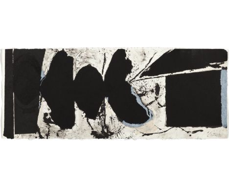 ROBERT MOTHERWELL(Aberdeen 1915–1991 Provincetown)Elegy Black Black. 1982/83.Farblithografie. 10/98. Unten rechts mit Bleisti