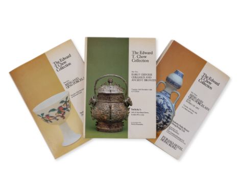 EDWARD T. CHOW COLLECTION, SOTHEBY'S HONG KONG, 3 VOLUMES
Part One Ming and Qing Porcelain, 25 November 1980; Part Two Early 