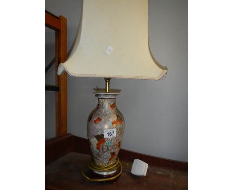 An oriental style table lamp