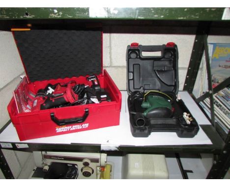 An electric drill, sander etc