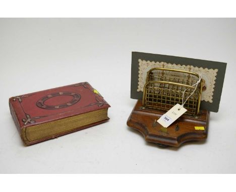 A 19th Century photograph album, comprising: various portrait photographs and a small selection of landscape photographs, in 