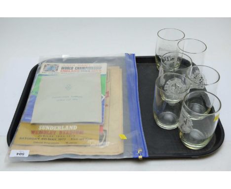 Jules Rimet Cup World Championship England 1966 programme and a ticket stub; along with four ticket stubs and a selection of 