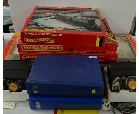 Hornby railways electric train high speed set, in box; along with other Hornby model railway items including a Hornby Railway