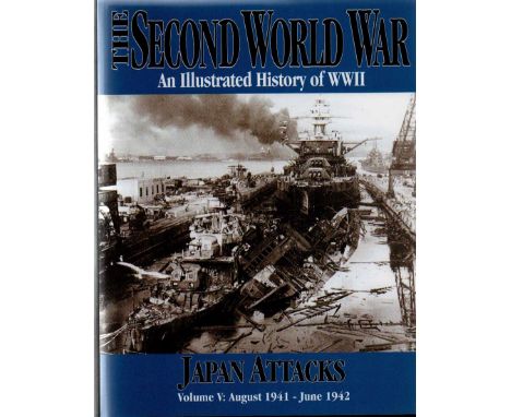The Second World War Ten Volume Set of Books. 10 large books, Volume 1 - 10 of The Second World War, An Illustrated History o