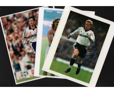 Tottenham Hotspur Footballers Collection. Fourteen different 8x10 colour photographs autographed by 1990s Tottenham Hotspur f