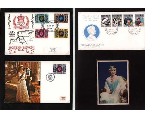 Royalty Postcards and Covers Collection. Approximately 80 British Royalty themed postcards, first day covers and stamps sheet