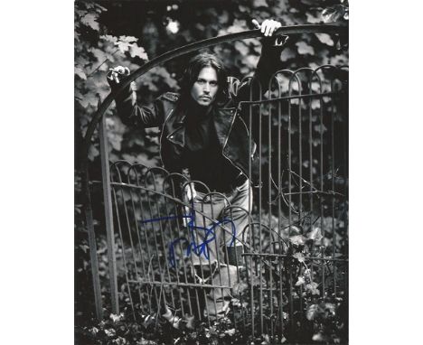 Johnny Depp signed 10 x 8 inch b/w portrait photo  Good condition All signed items come with COA and guarantee of authenticit