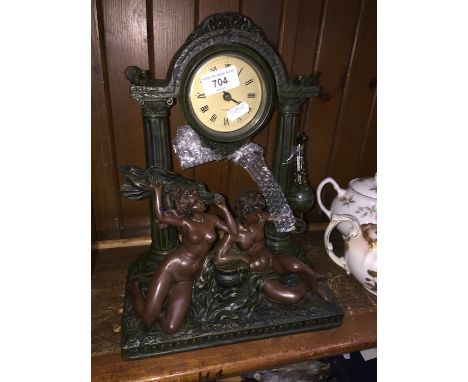 A continental style repro mantle clock 