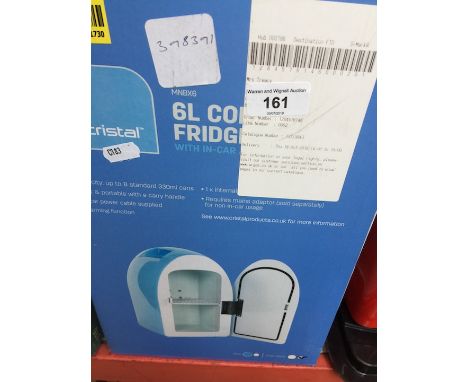 A 6L compact fridge with in car adaptor 
