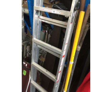 A pair of aluminium step ladders 
