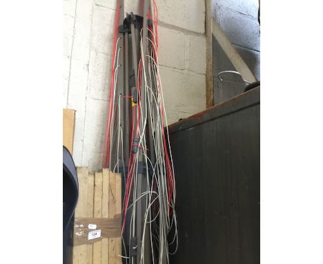 A large rotary clothes dryer with lever 