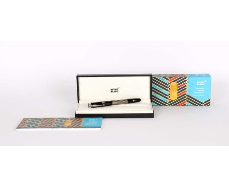 Montblanc, Germany "Heritage Egyptomania Collection" Special Edition Doué Rollerball Pen Issued 2019, precious black resin an
