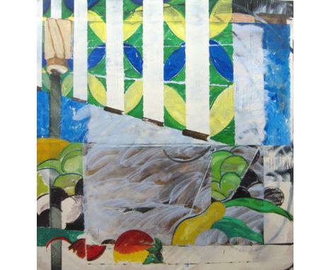 GEORGE LITTLE (B. 1988)Unsettled Life, Henri's 2012 oil and pencil on canvas169.6 by 159.8 cm.66 3/4 by 62 15/16 in.This work