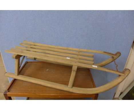 A vintage Davos sledge