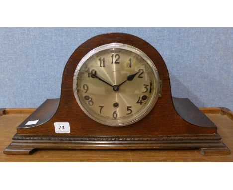A Norland oak Whittington chime mantel clock