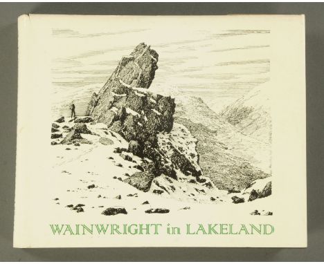 One volume "Wainwright in Lakeland", First Edition, 170/1100, signed.   CONDITION REPORT:  This is the 1983 edition.  The dus