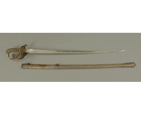 Arthur Augustus William Harry Ponsonby 1st Baron Ponsonby of Shulbrede (1871-1946) sabre, with Victoria crest to handguard, t