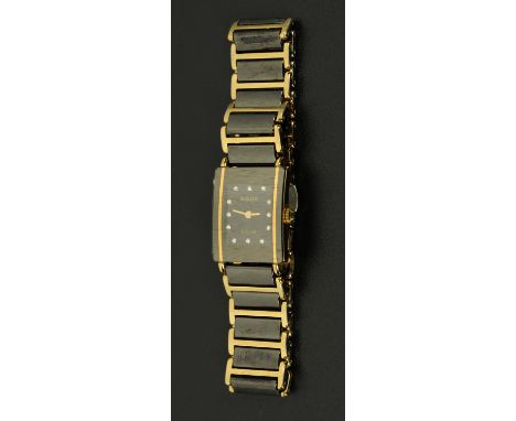 A Rado Jubile Diastar ceramic ladies bracelet watch, Reference 153.0383.3, Serial No. 05583583, the dial with diamond markers