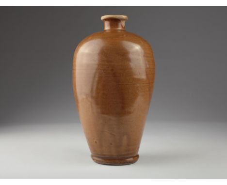 Age: Probably 12 to 13th century Song to Jin dynasty  Description: A rare and attractive Chinese "Ding ware" Meiping vase. Th