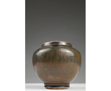 Age: Probably Song dynasty 11th to 12th century  Description: A handsome and rare Chinese Cizhou stoneware globular vase with