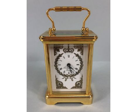 Carriage Clock, limited edition Garrard Buckingham palace carriage clock made specially for the Royal Enterprises collection 