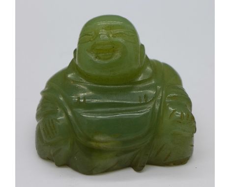 A jade carving of Buddha, height 41mm