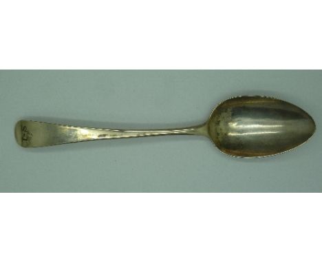 A George III silver serving spoon, London 1787, by Hester Bateman