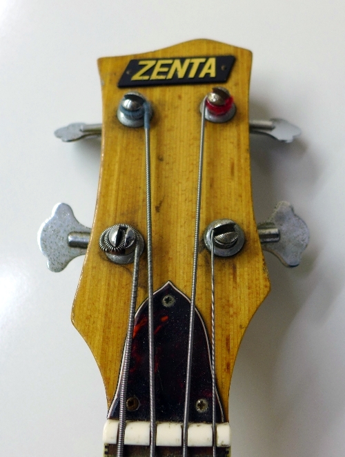 A 1960's Zenta Japanese bass guitar