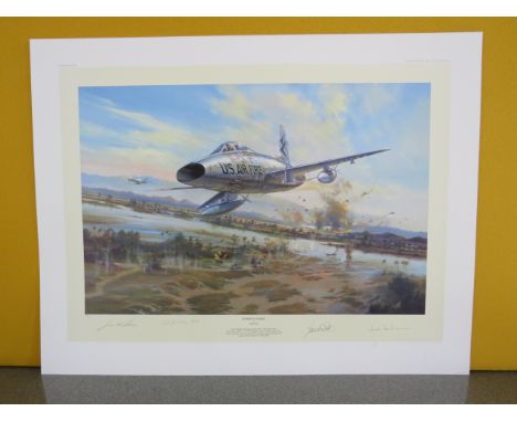 Unframed limited Veterans edition Simon Atack print " Knights Charge" 14/200 signed by the artist, Medal of Honor George E "B