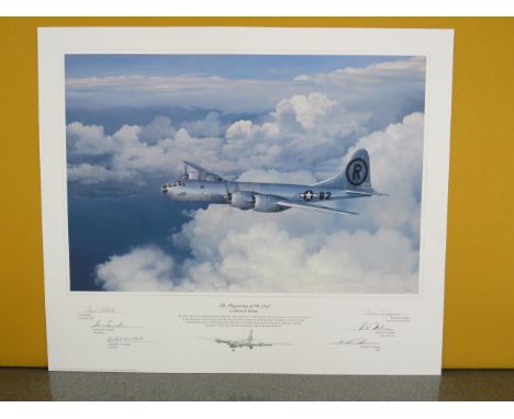 Unframed limited edition print by William S Philips "The Beginning of the End" 111/1000 signed by the artist and Five crew me