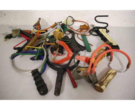 Selection of Fishing and Hunting Catapults. See photos. 