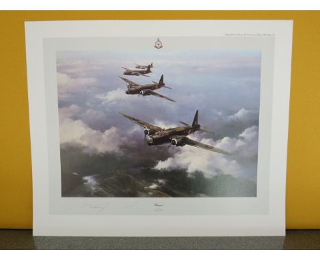 Unframed limited edition of 1500 Robert taylor print  "Wellington" signed by the artist &amp; Bill Townsend. 24" by 20".