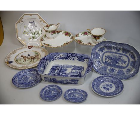 Mixed Ceramic lot to include Royal Albert OCR,  Spode Italian. See photos.