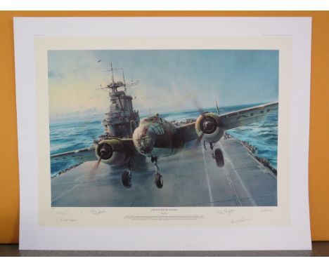 Unframed limited edition print by Robert Taylor " In to the teeth of the wind" No 32/550 signed by the artist and Five origin