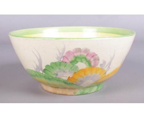 A Clarice Cliff Aurea bowl. Marked for Wilkinson LTD to the base. 20.5cm diameter.  No chips or cracks.